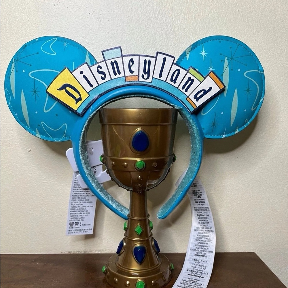 Disneyland Blue Mickey Ears Headband new with tag retro teal look Loungefly